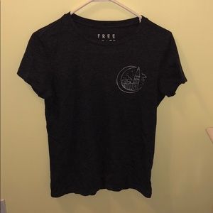 Gray T shirt with City and Moon print
